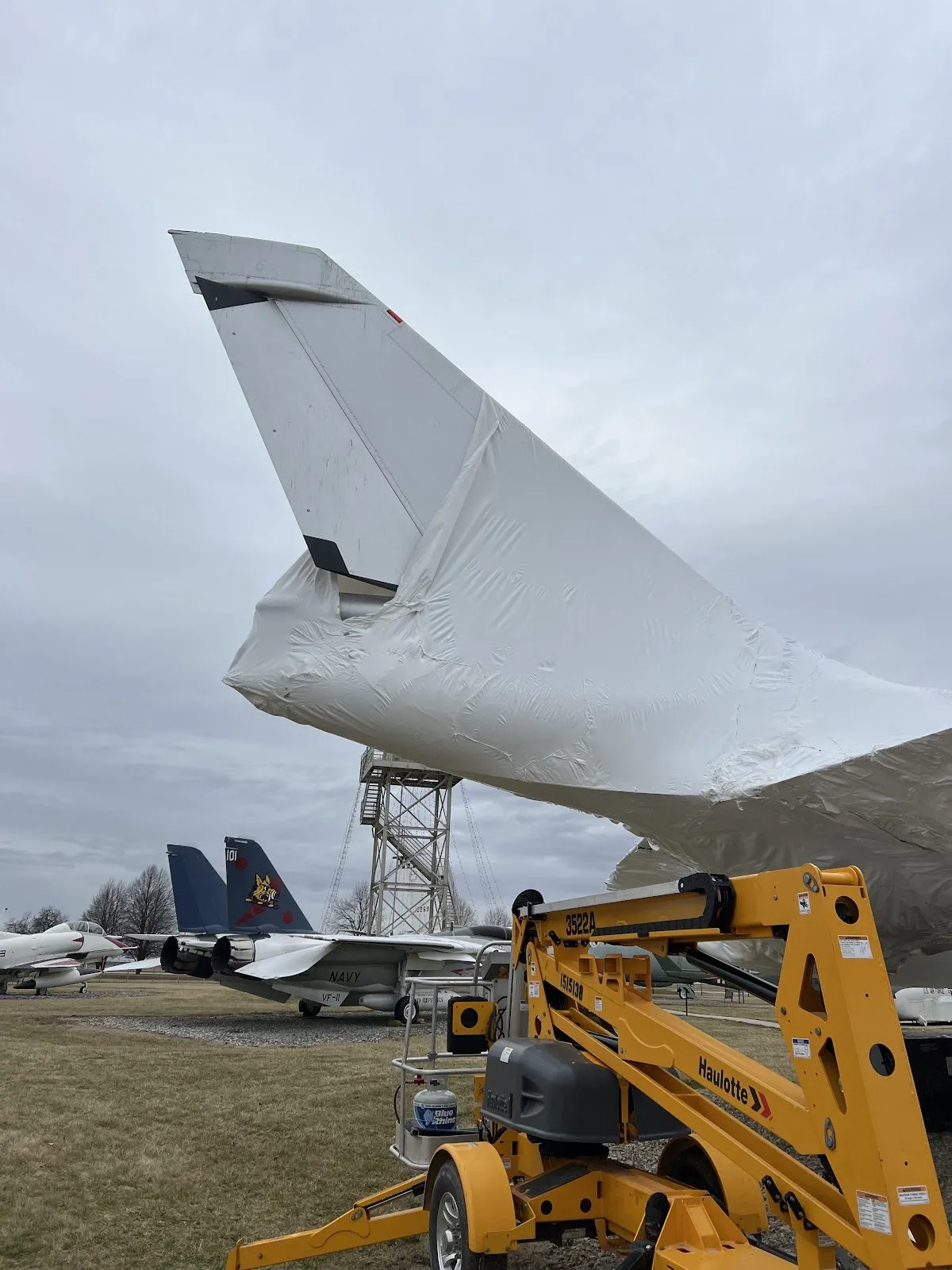 Grissom Air Museum shrink wrap project, photo 5