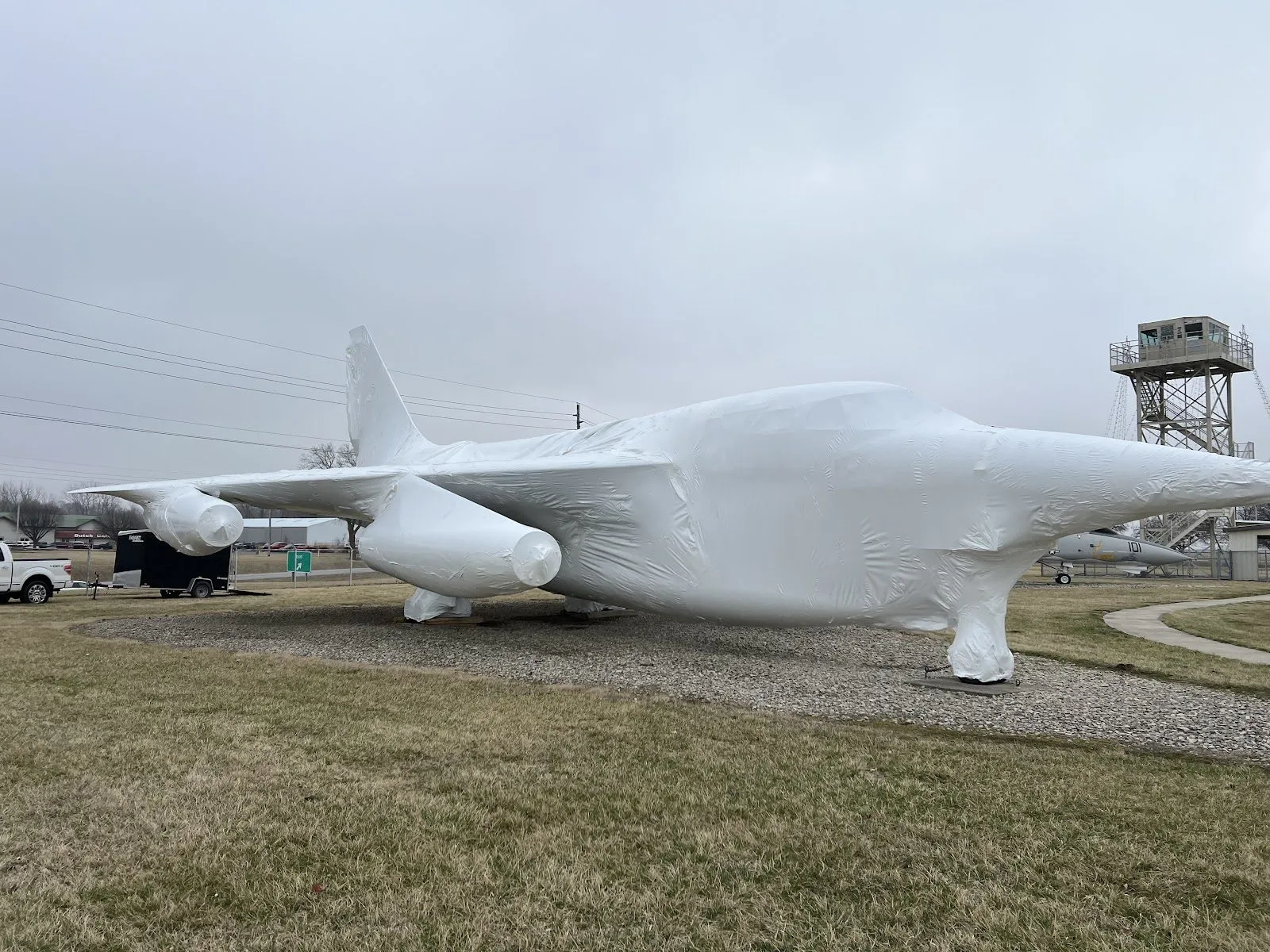 Grissom Air Museum shrink wrap project, photo 8