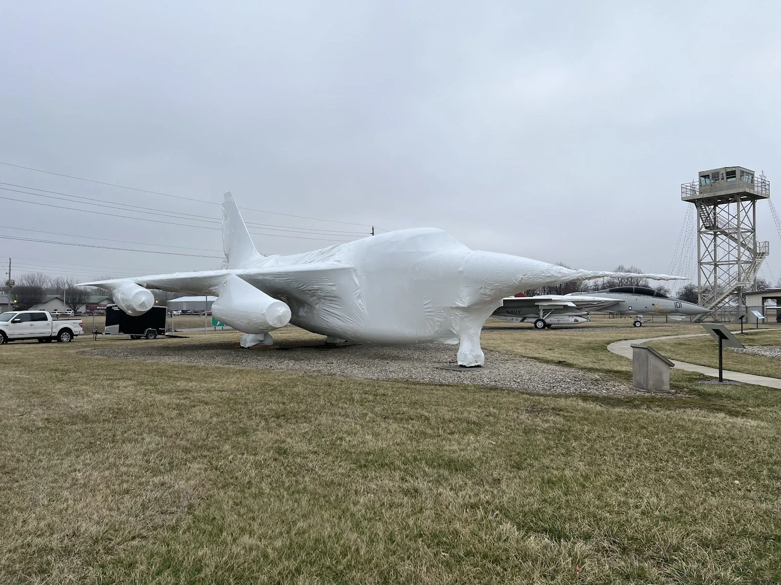 Grissom Air Museum shrink wrap project, photo 9