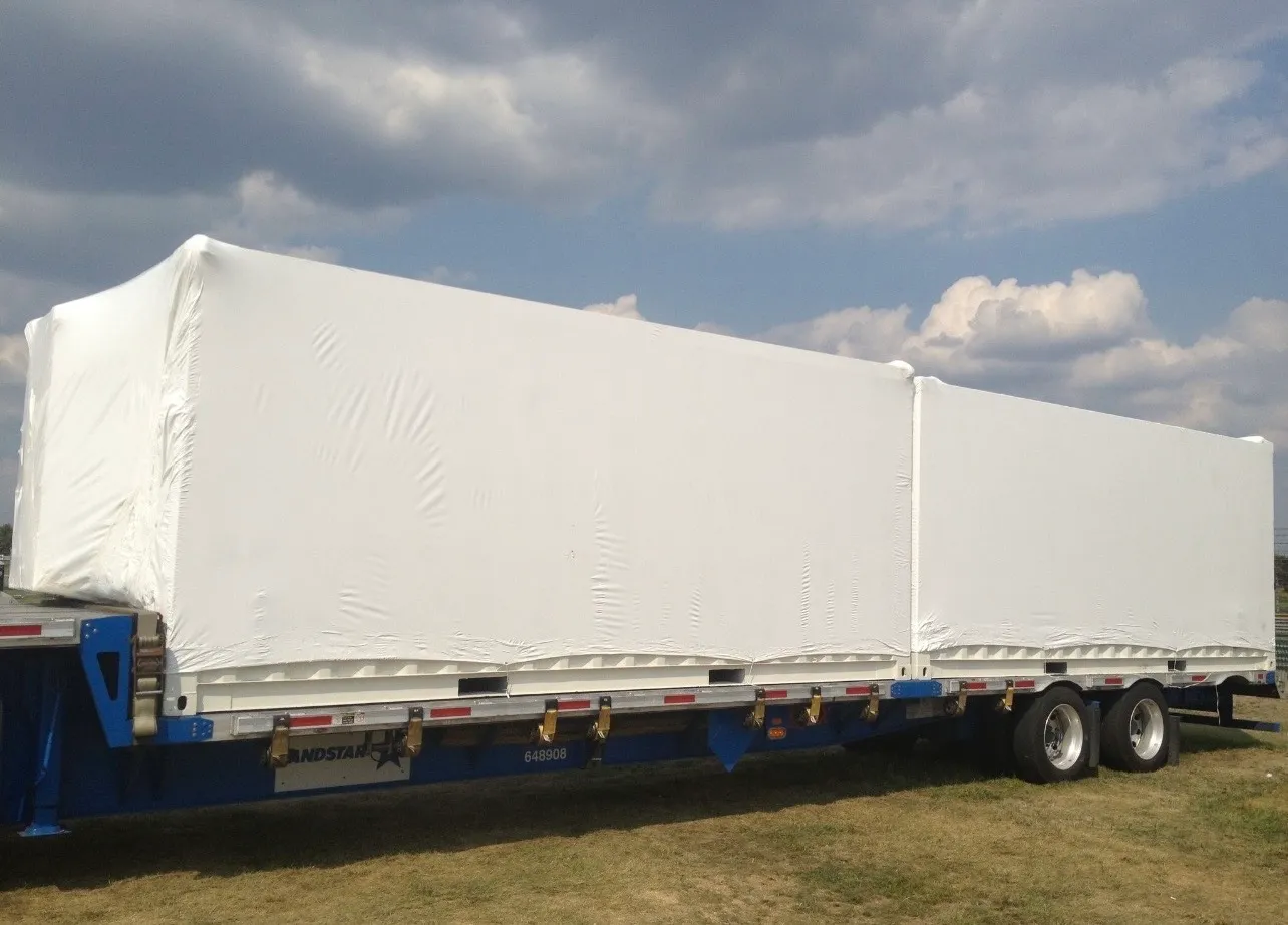 Collapsible Venue Showroom, Transportation & Transit Protection shrink wrapping by Shrink Masters