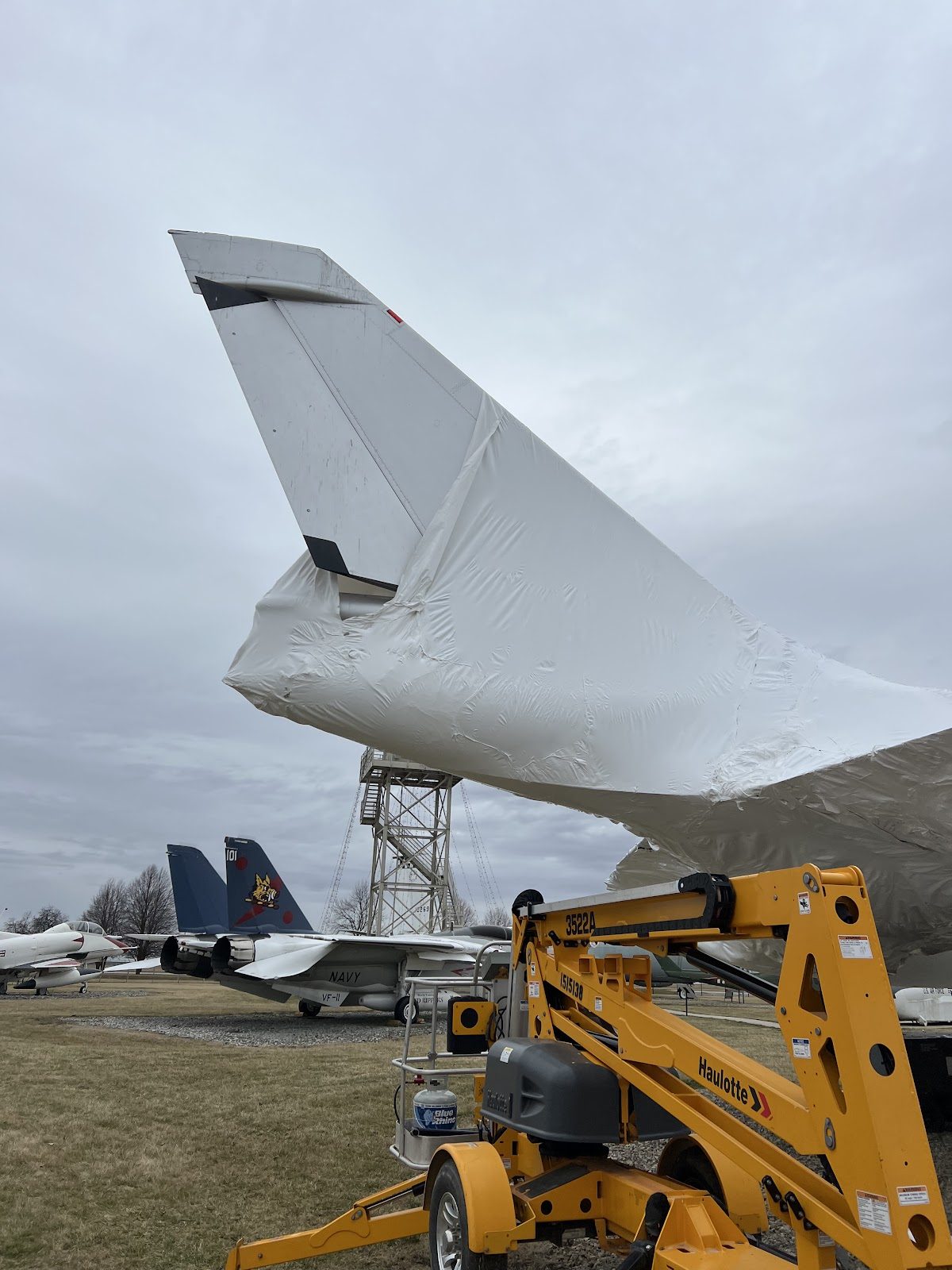 Grissom Air Museum shrink wrap project, photo 5