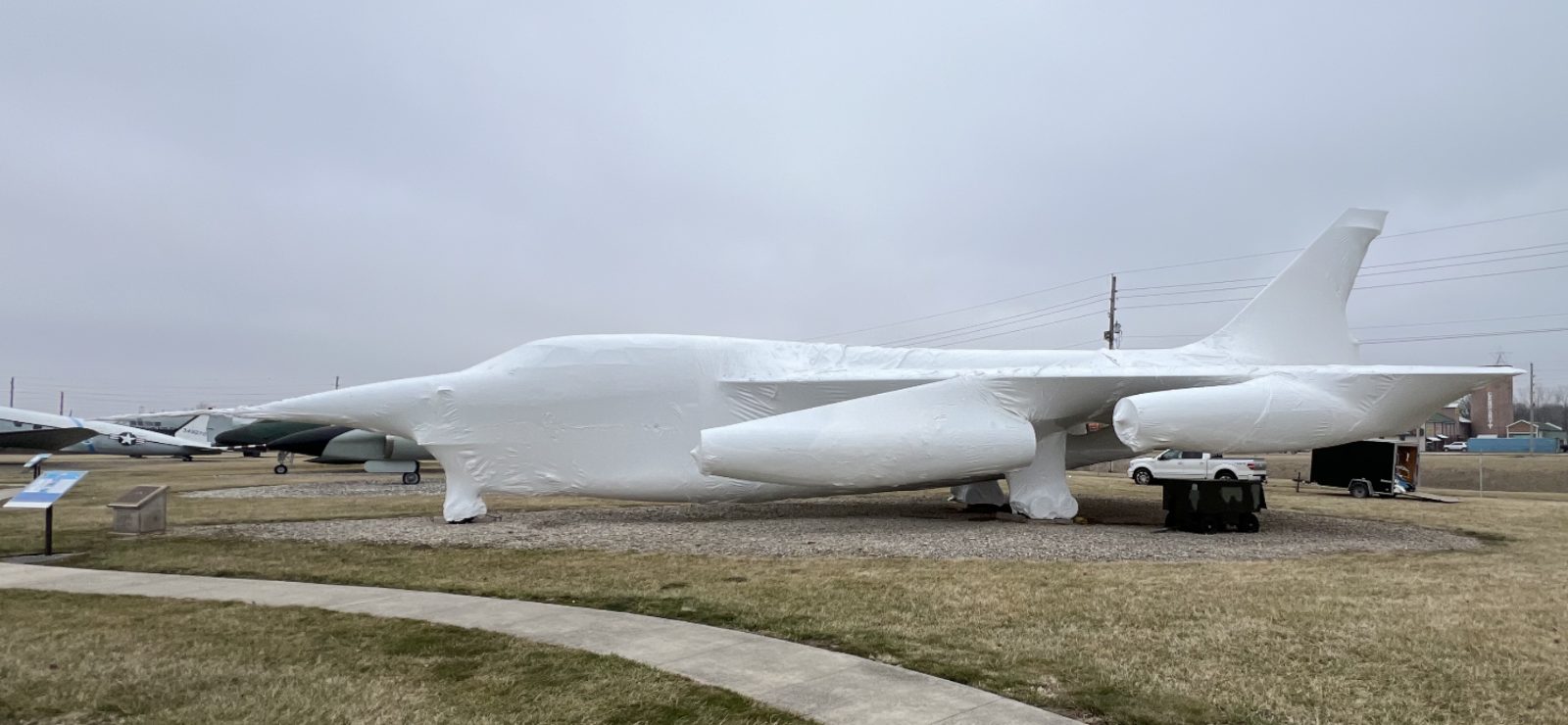 Grissom Air Museum shrink wrap project, photo 7