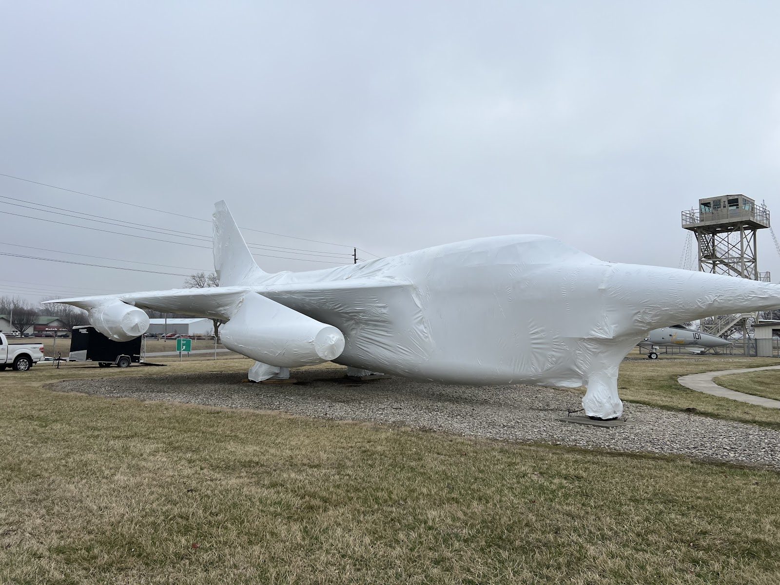 Grissom Air Museum shrink wrap project, photo 8