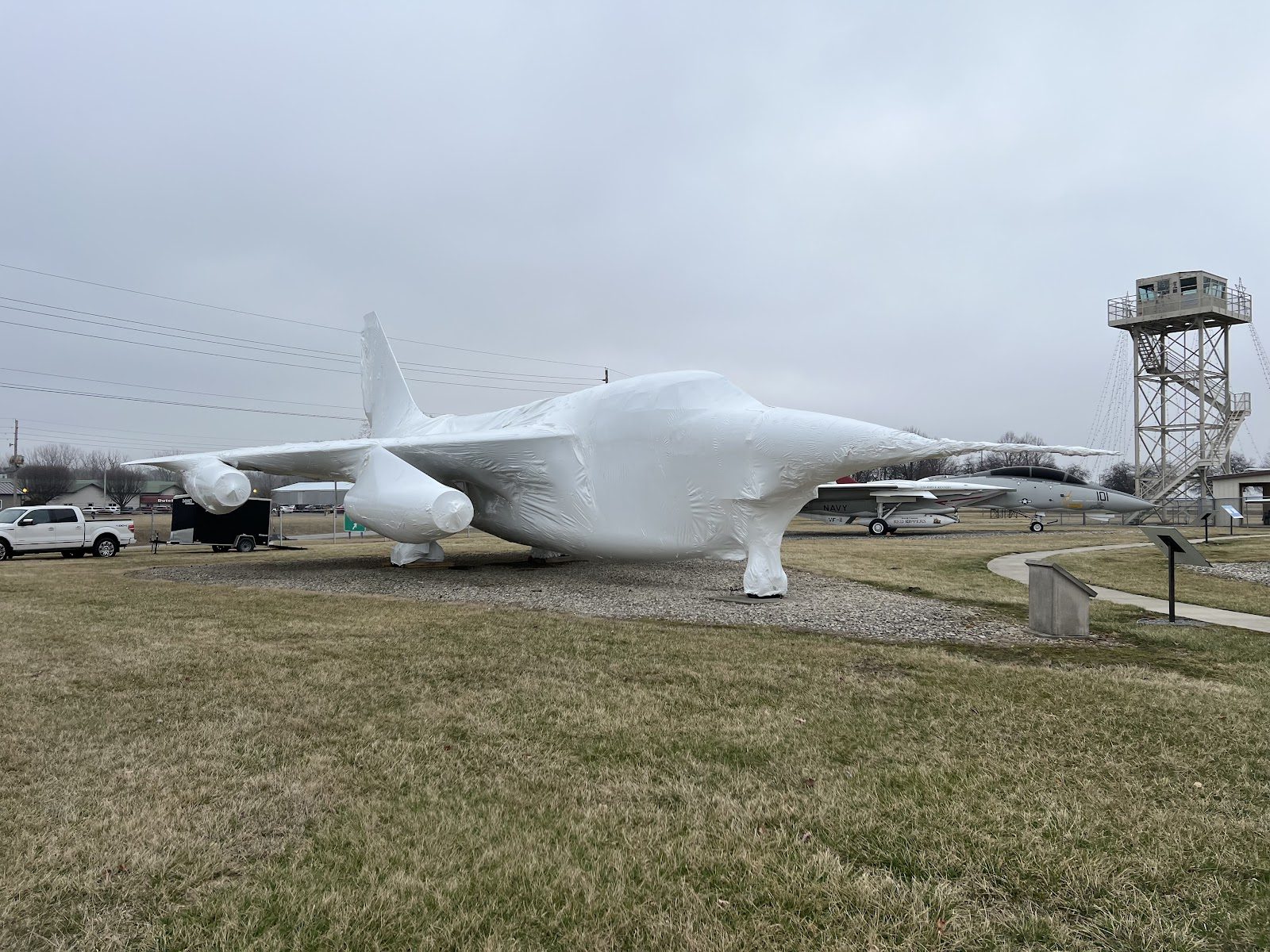 Grissom Air Museum shrink wrap project, photo 9
