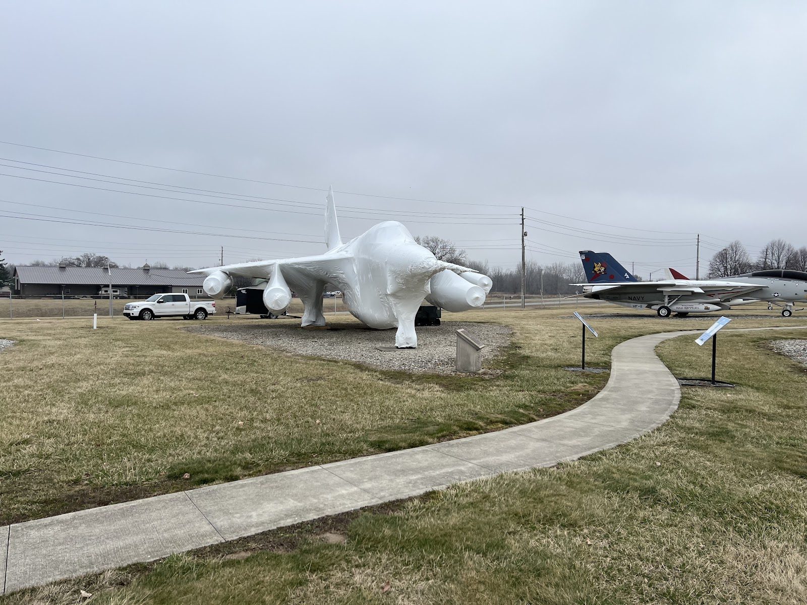 Grissom Air Museum shrink wrap project, photo 10