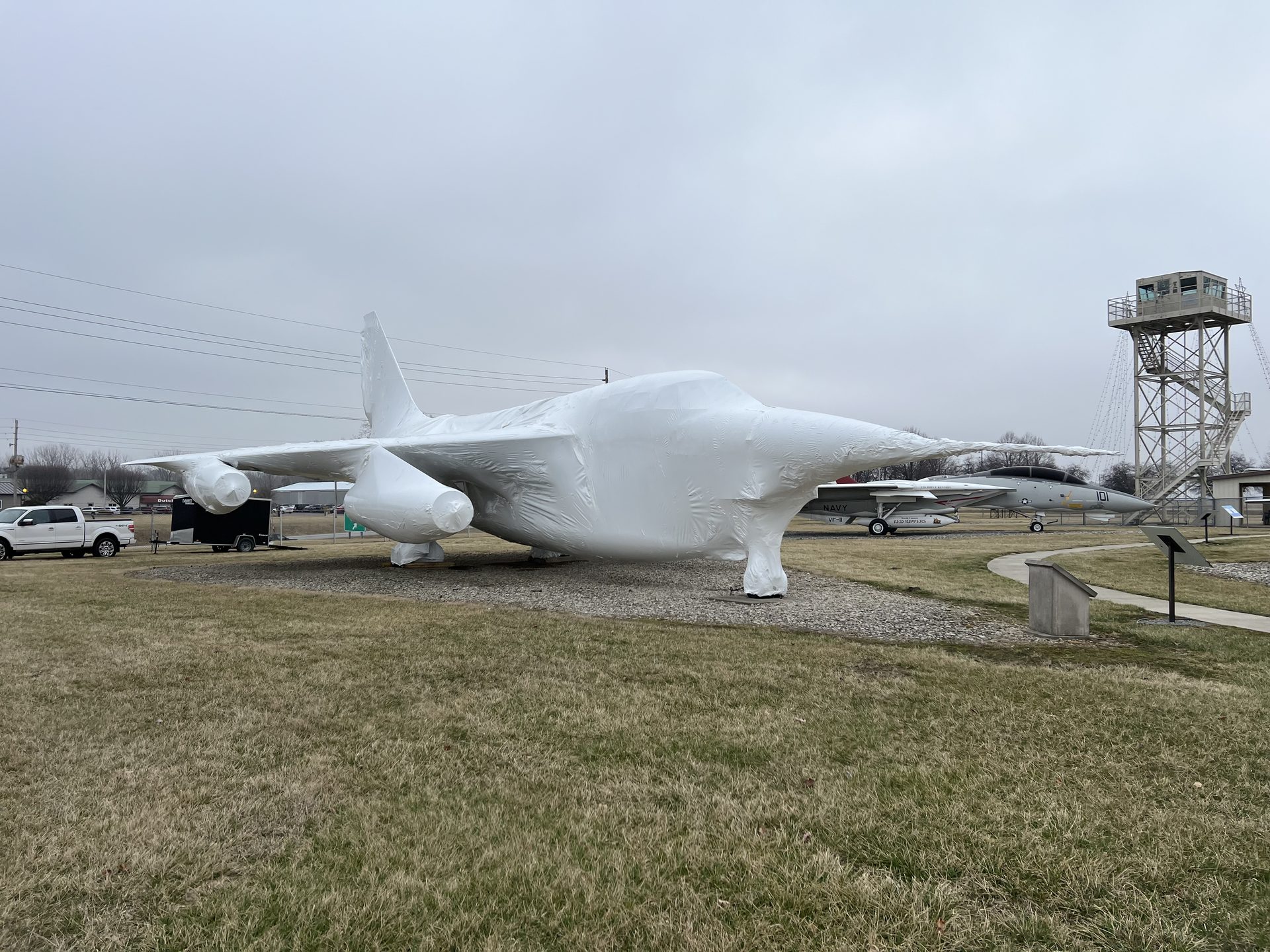 Grissom Air Museum shrink wrap project