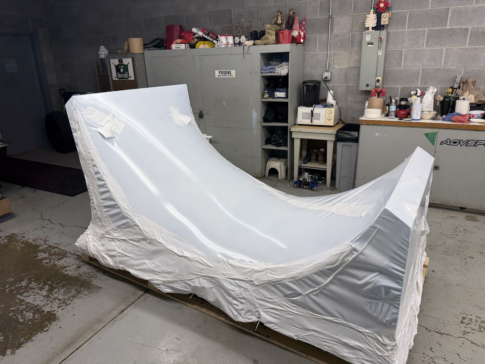 Indianapolis Motor Speedway shrink wrap project, photo 1