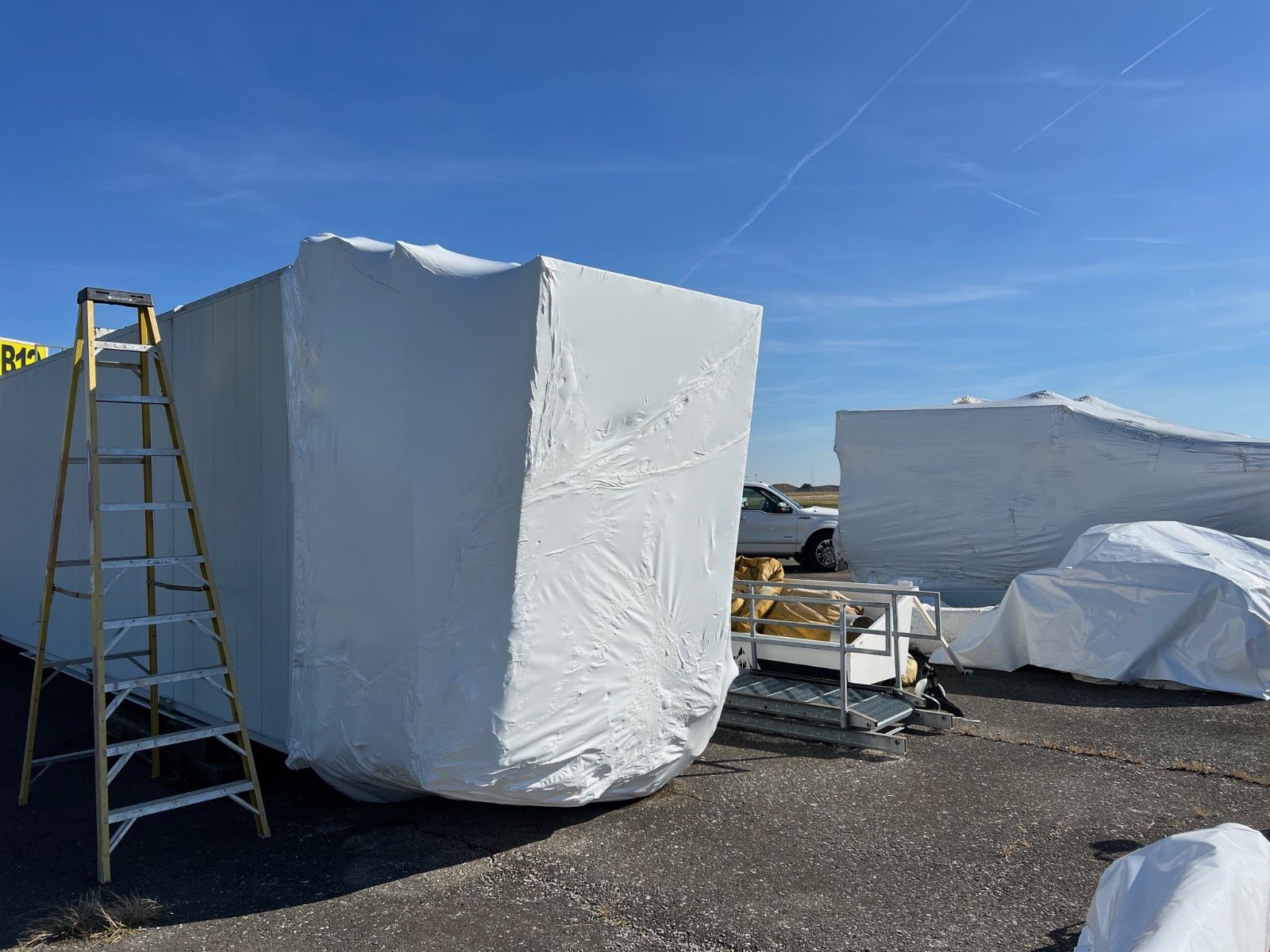 Indianapolis International Airport shrink wrap project, photo 2