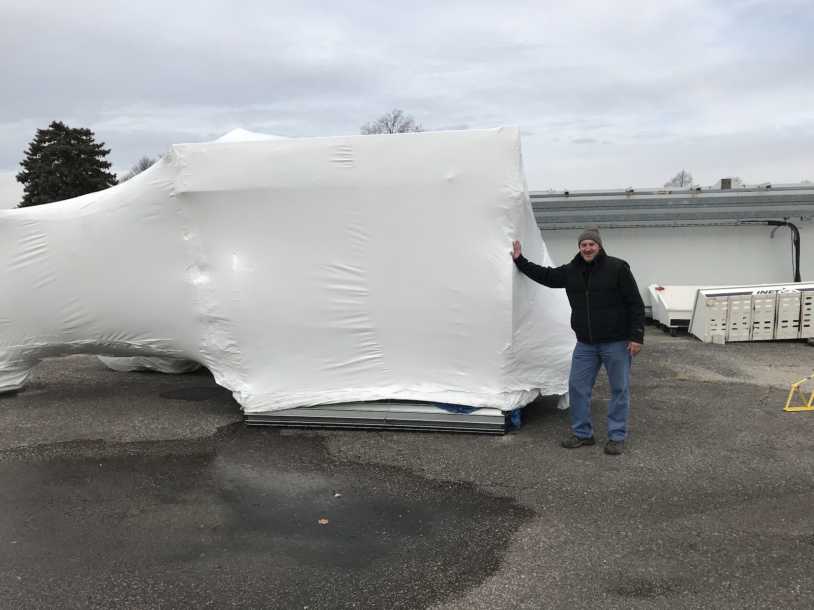 Indianapolis International Airport shrink wrap project, photo 5