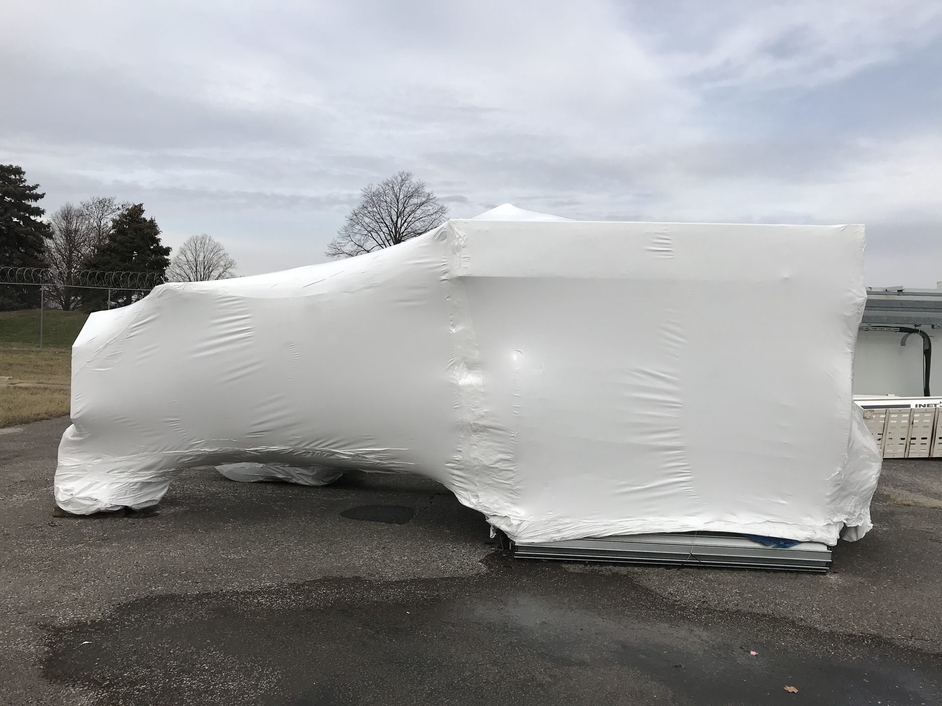 Indianapolis International Airport shrink wrap project