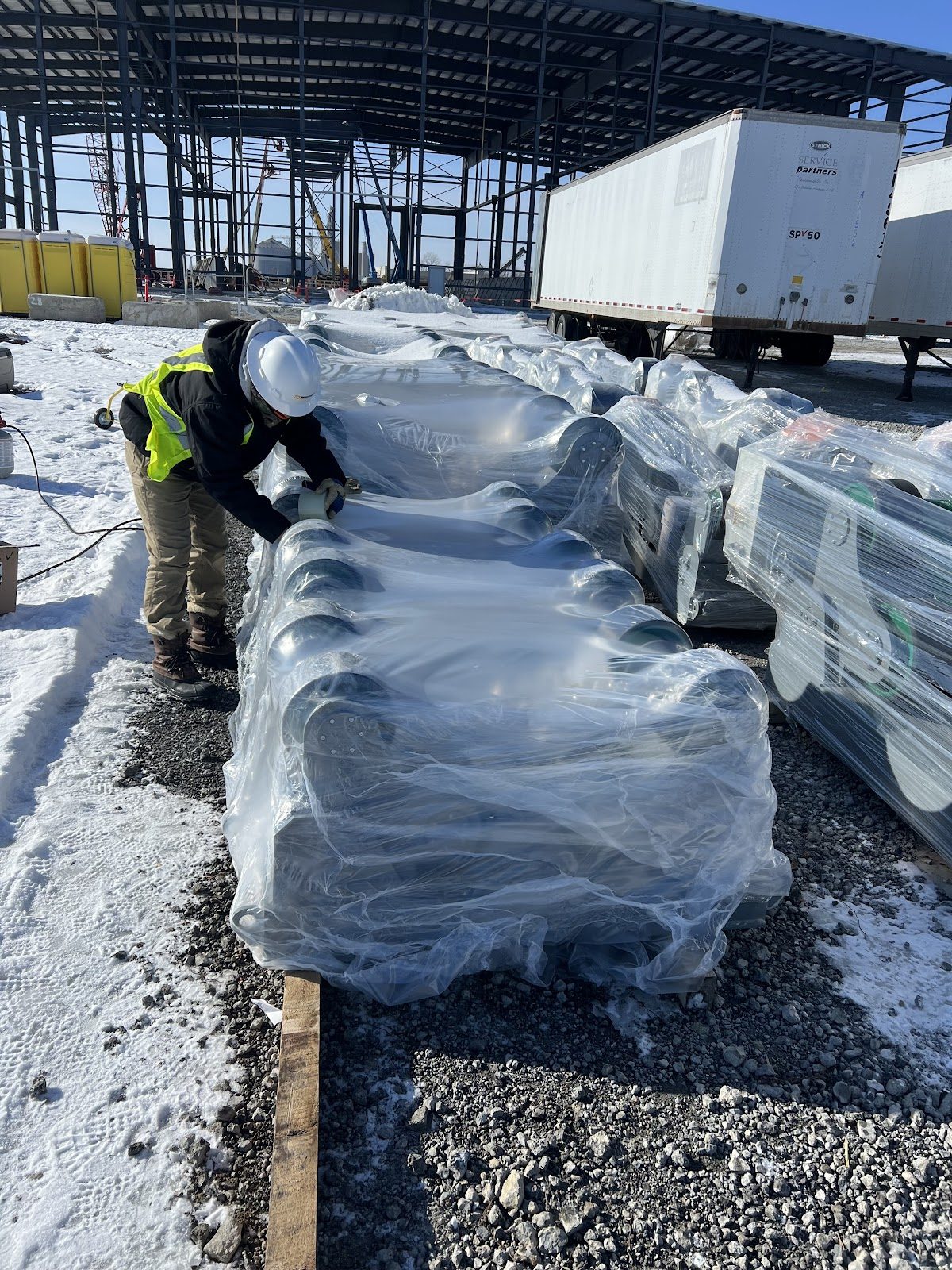 Nucor Steel Crawfordsville shrink wrap project, photo 4