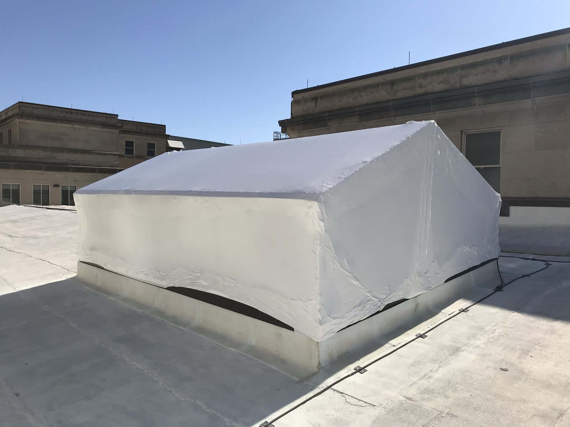 Indianapolis Post Office shrink wrap project