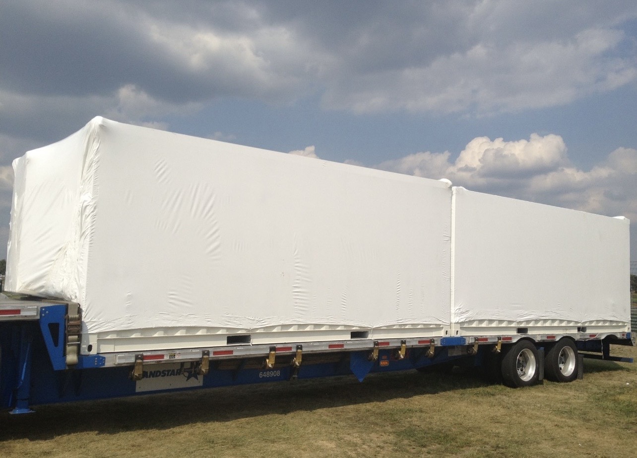 Collapsible Venue Showroom shrink wrap project