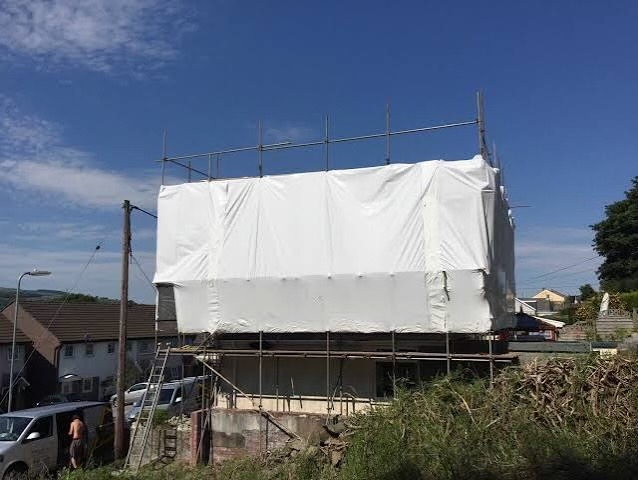 Scaffolding Enclosures shrink wrapping